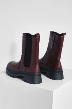 Klobige Chelsea-Stiefel 9 Klobige Chelsea-Stiefel -Nerf Verkäufe gzz31036 merlot xl 3