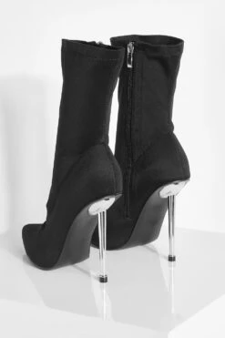 Spitze Socken-Stiefel Mit Metall Stiletto-Absatz 9 Spitze Socken-Stiefel Mit Metall Stiletto-Absatz -Nerf Verkäufe gzz34561 black xl 3