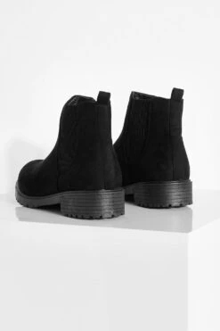 Gerippte Chelsea-Stiefel -Nerf Verkäufe gzz35556 black xl 3