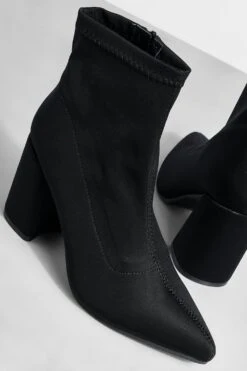 Neopren Stretch Socken-Stiefel Mit Blockabsatz -Nerf Verkäufe gzz35879 black xl 3