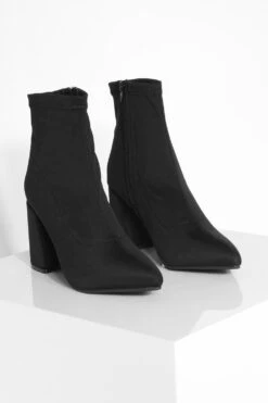 Breite Passform Neopren Stretch Socken-Stiefel Mit Blockabsatz 8 Breite Passform Neopren Stretch Socken-Stiefel Mit Blockabsatz -Nerf Verkäufe gzz35880 black xl 2