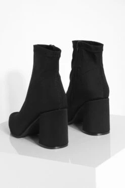 Breite Passform Neopren Stretch Socken-Stiefel Mit Blockabsatz 9 Breite Passform Neopren Stretch Socken-Stiefel Mit Blockabsatz -Nerf Verkäufe gzz35880 black xl 3