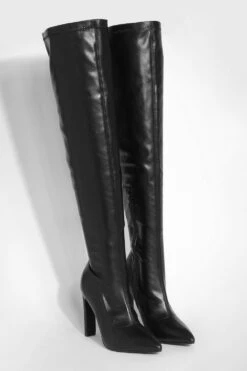 Spitze PU Overknee-Stiefel -Nerf Verkäufe gzz37229 black xl 2