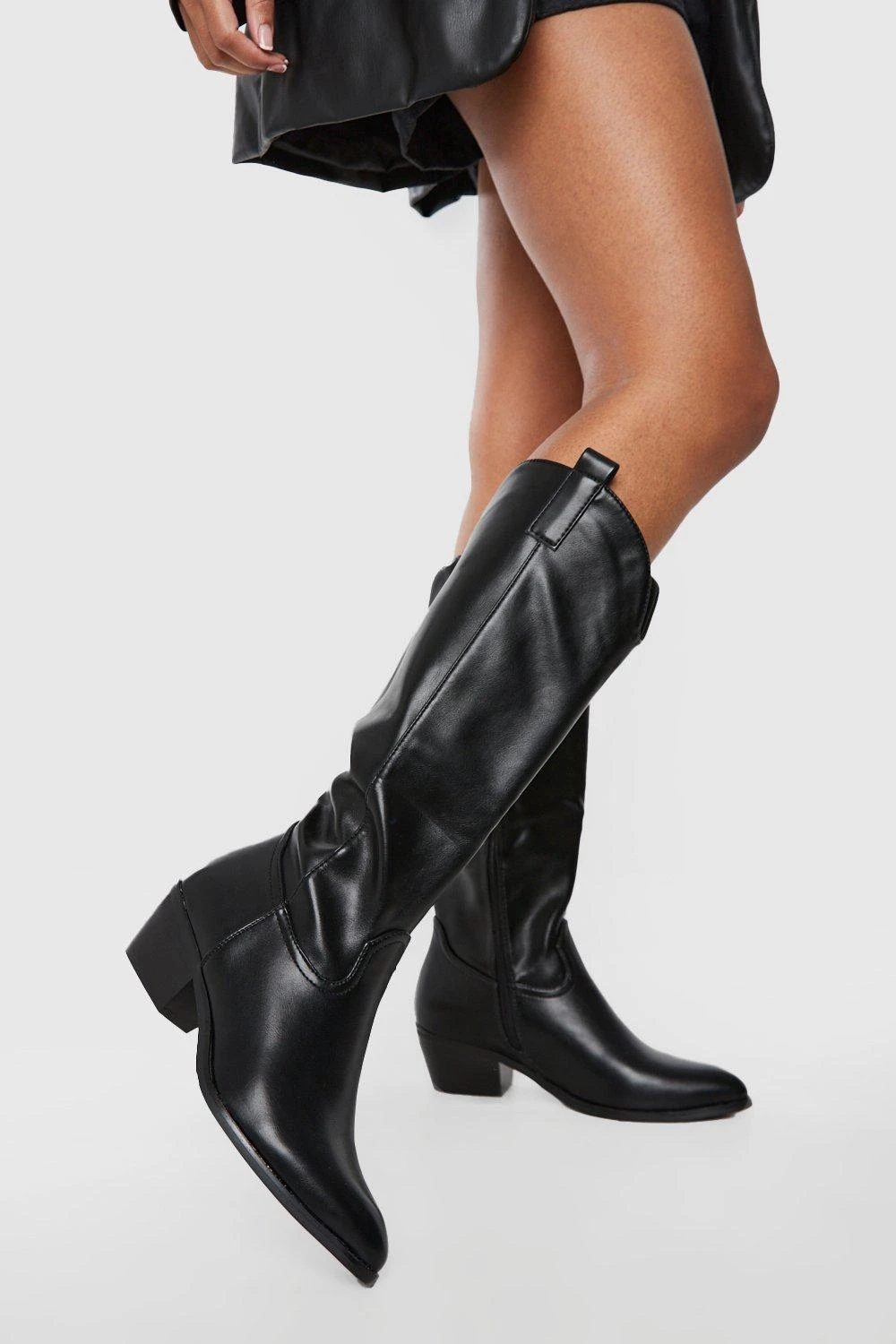 Kniehohe Cowboy Western-Stiefel 3 Kniehohe Cowboy Western-Stiefel