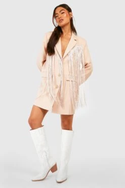 Eckige Kniehohe Western Cowboy-Stiefel