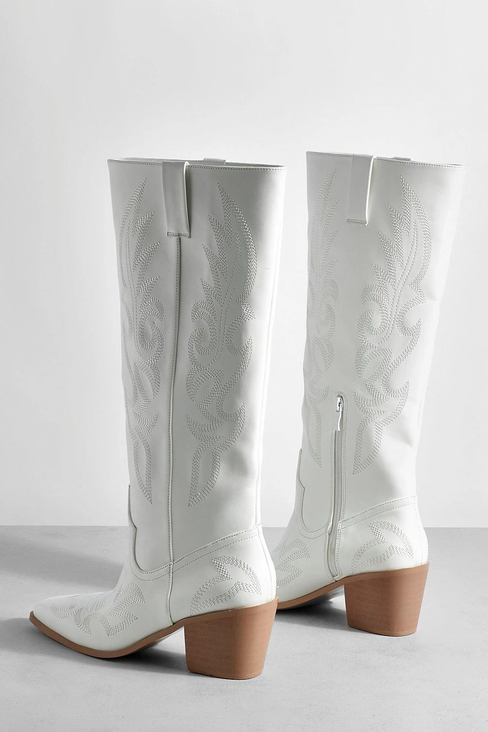 Eckige Kniehohe Western Cowboy-Stiefel 6 Eckige Kniehohe Western Cowboy-Stiefel – Bild 4