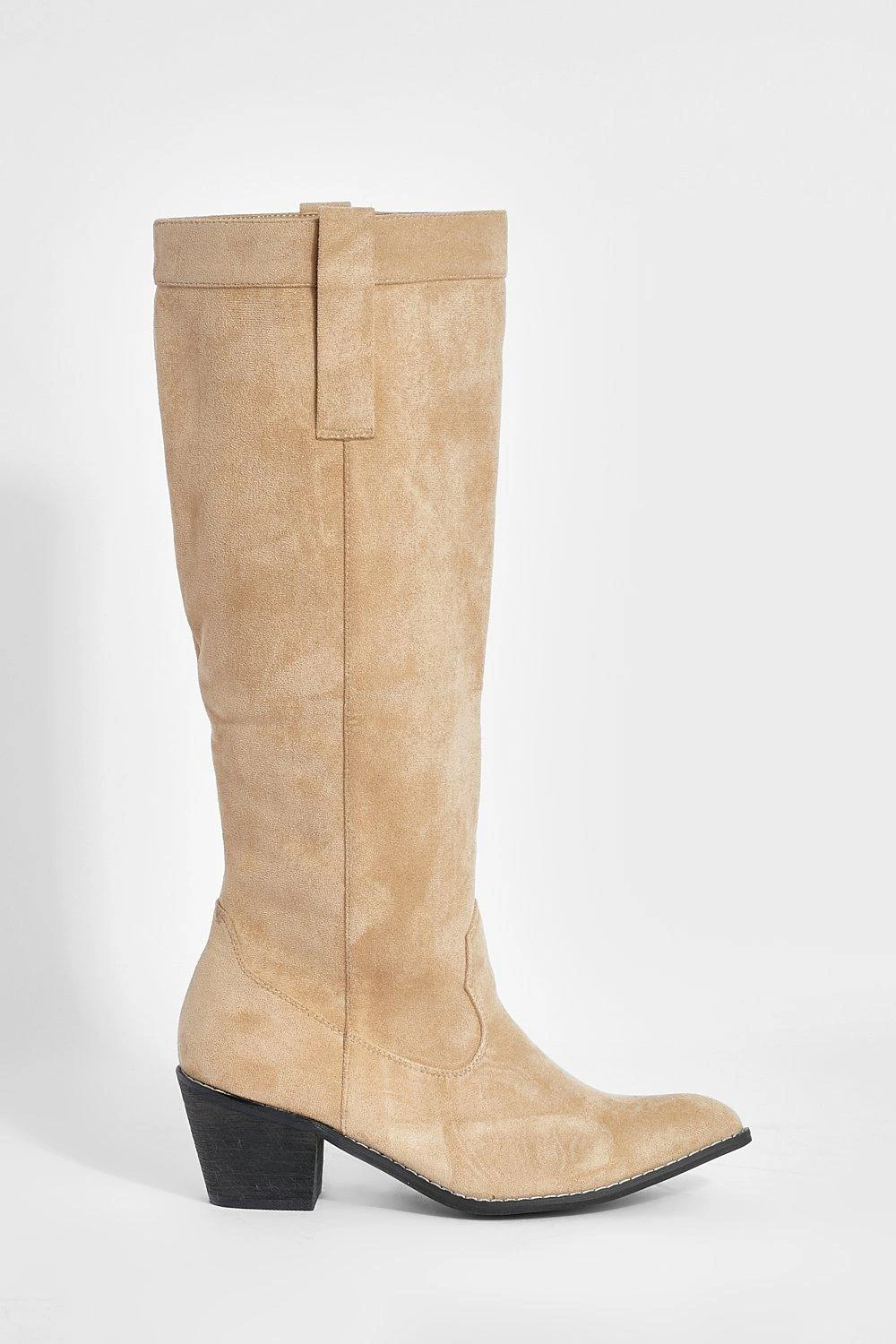 Breite Passform Kniehohe Western Cowboy-Stiefel 4 Breite Passform Kniehohe Western Cowboy-Stiefel – Bild 2