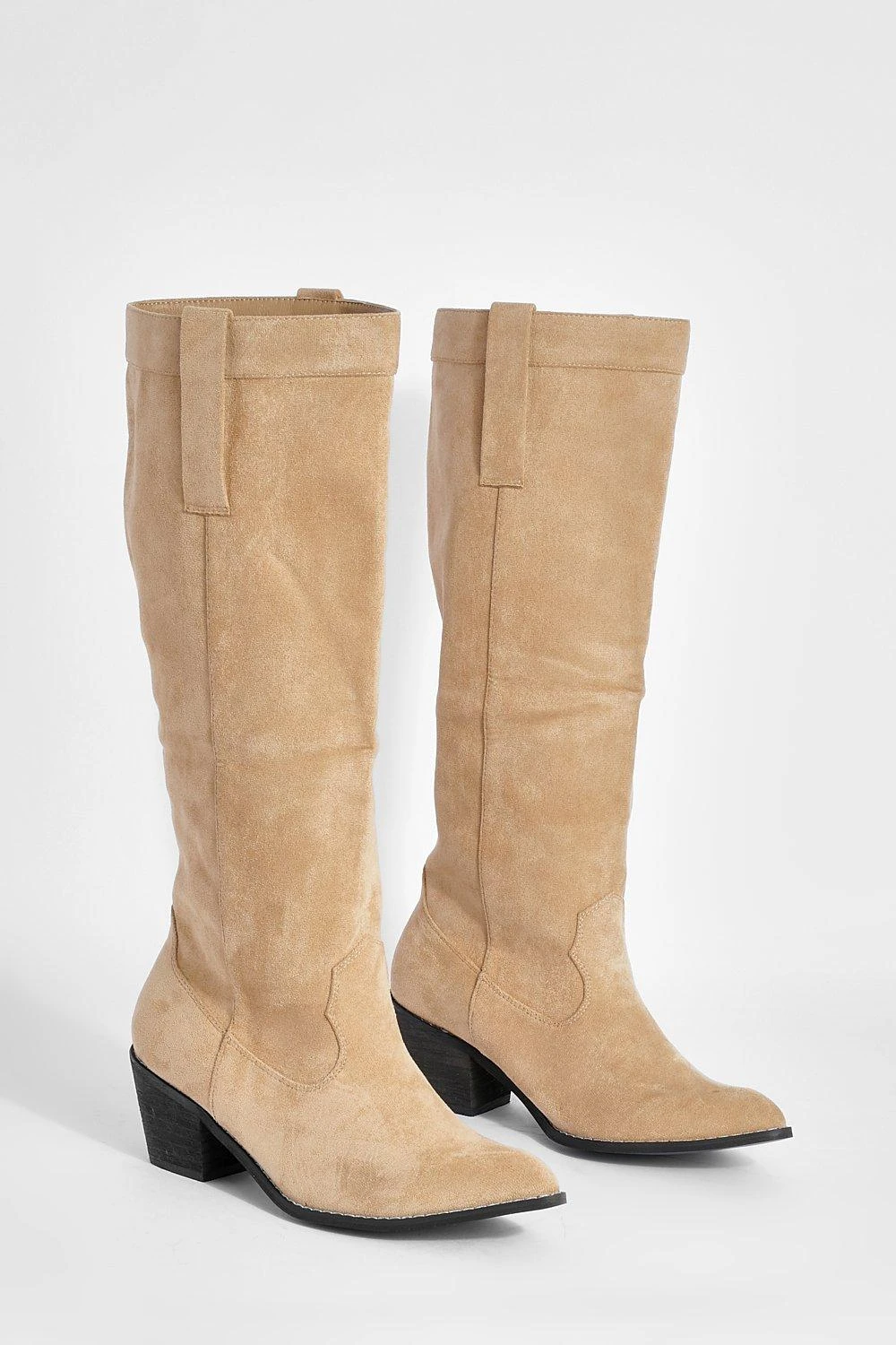 Breite Passform Kniehohe Western Cowboy-Stiefel 5 Breite Passform Kniehohe Western Cowboy-Stiefel – Bild 3