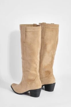 Breite Passform Kniehohe Western Cowboy-Stiefel 9 Breite Passform Kniehohe Western Cowboy-Stiefel -Nerf Verkäufe gzz39637 tan xl 3