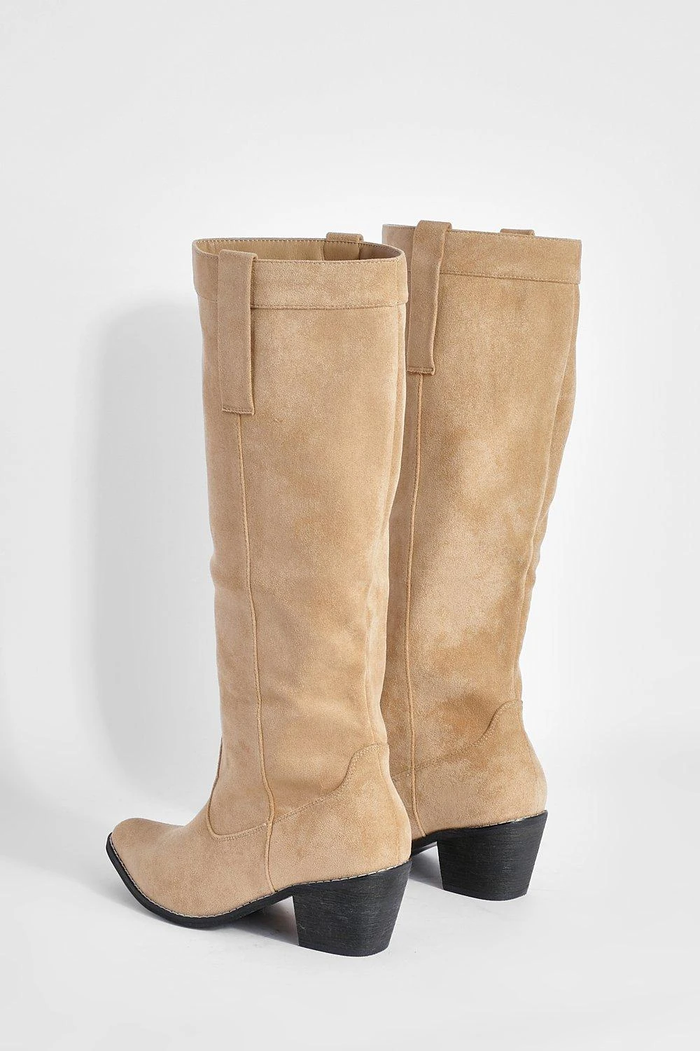 Breite Passform Kniehohe Western Cowboy-Stiefel 6 Breite Passform Kniehohe Western Cowboy-Stiefel – Bild 4