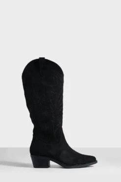 Western Cowboy-Stiefel Mit Laschen-Detail