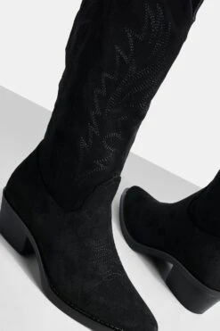 Western Cowboy-Stiefel Mit Laschen-Detail 9 Western Cowboy-Stiefel Mit Laschen-Detail -Nerf Verkäufe gzz39810 black xl 3