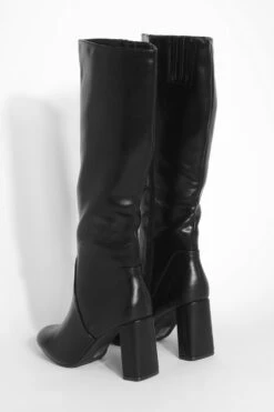 Kniehohe PU-Stiefel Mit Absatz -Nerf Verkäufe gzz40238 black xl 3