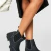 Gummi Chelsea-Stiefel Mit Klobiger Sohle 2 Gummi Chelsea-Stiefel Mit Klobiger Sohle -Nerf Verkäufe gzz40406 black xl