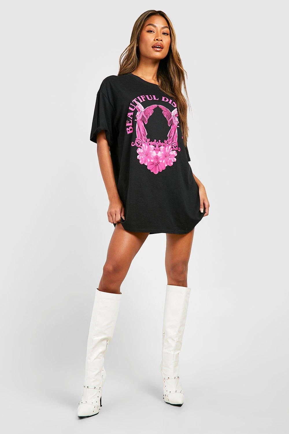 Kniehohe Stiletto-Stiefel Mit Nieten-Detail 4 Kniehohe Stiletto-Stiefel Mit Nieten-Detail – Bild 2