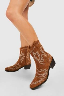 Breite Passform Western Cowboy-Stiefel Mit Naht-Detail 7 Breite Passform Western Cowboy-Stiefel Mit Naht-Detail -Nerf Verkäufe gzz47765 tan xl 1