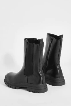 Chelsea-Stiefel Mit Elastischem Einsatz Und Reißverschluss-Detail 9 Chelsea-Stiefel Mit Elastischem Einsatz Und Reißverschluss-Detail -Nerf Verkäufe gzz49297 black xl 3