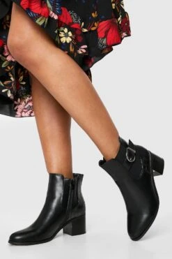 Kroko Chelsea-Stiefel Mit Schnallen-Detail Und Absatz 7 Kroko Chelsea-Stiefel Mit Schnallen-Detail Und Absatz -Nerf Verkäufe gzz49299 black xl 1