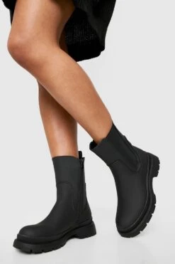 Chelsea-Stiefel Mit Laschen-Detail