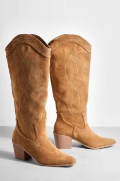 Kniehohe Western Cowboy-Stiefel -Nerf Verkäufe gzz49328 dark20tan xl 2