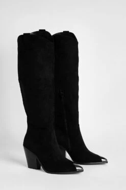 Kniehohe Western Cowboy-Stiefel -Nerf Verkäufe gzz52719 black xl 2