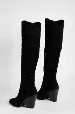 Kniehohe Western Cowboy-Stiefel -Nerf Verkäufe gzz52719 black xl 3