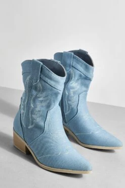 Denim Western-Stiefel -Nerf Verkäufe gzz53972 denim xl 2
