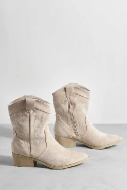 Bestickte Western Cowboy-Stiefel -Nerf Verkäufe gzz59333 beige xl 2